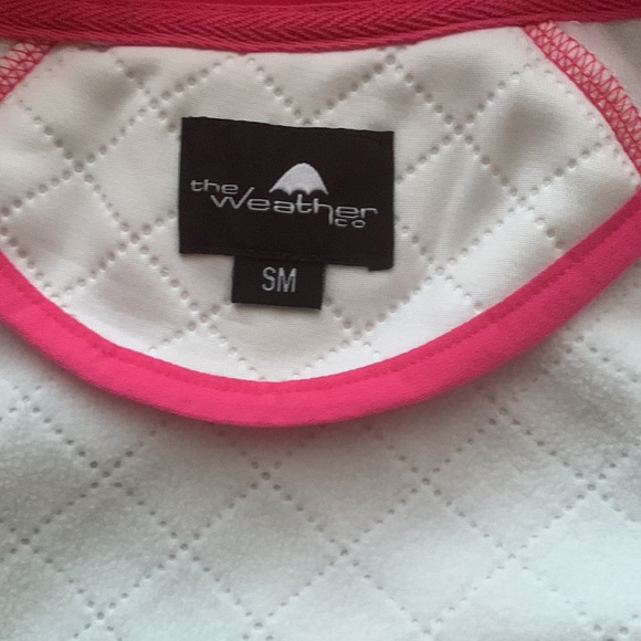 White and pink weatherco jacket - Picture 3 of 3